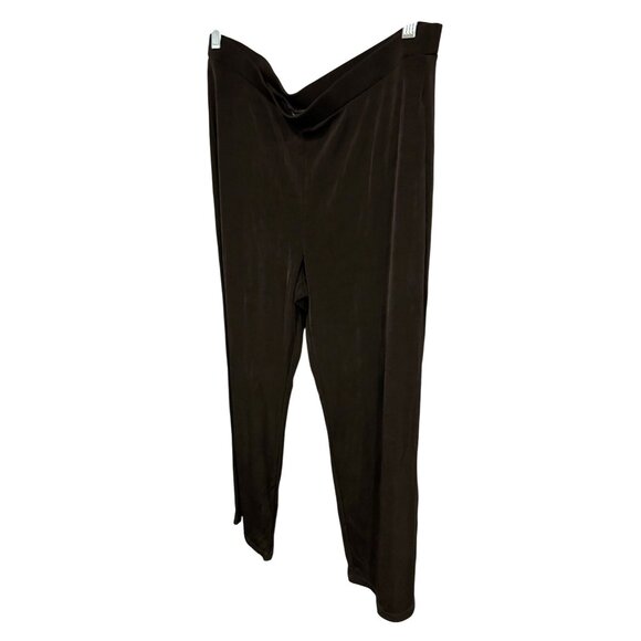 Chicos Travelers Womens Black Pull-On Pants Size Large Short - Picture 3 of 9